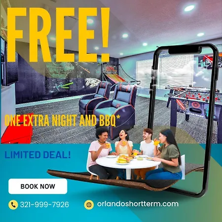 Private Pool, Game Room, Near Disney And Universal!! Orlando Exterior photo